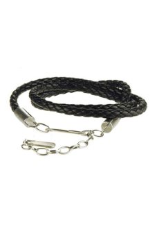 Sanwood เข็มขัดหนัง Pu ผอม (สีดำ) Sanwood เข็มขัดหนัง Pu ผอม (สีดำ)