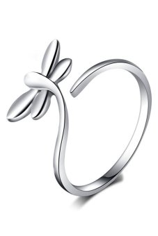 Fancyqube 925 สเตอร์ลิงเงินแหวนนิ้วนาง Dragonflysilver เปิดปรับได้ Fancyqube 925 สเตอร์ลิงเงินแหวนนิ้วนาง Dragonflysilver เปิดปรับได้