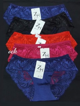 Celebbras กางเกงในลูกไม้ (ผ้าไหม) No.1166 (แพค 5 ตัว สีเข้ม) Celebbras กางเกงในลูกไม้ (ผ้าไหม) No.1166 (แพค 5 ตัว สีเข้ม)