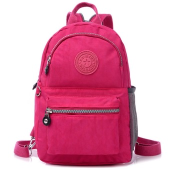 RICHCOCO กระเป๋าเป้สะพายหลัง Nylon leisure Backpack (Hot Pink) RICHCOCO กระเป๋าเป้สะพายหลัง Nylon leisure Backpack (Hot Pink)