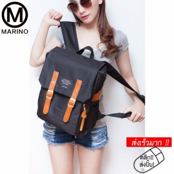Marino กระเป๋า กระเป๋าเป้ กระเป๋าสะพายหลังสีดำ Woman Backpack No.0224 - Black Marino กระเป๋า กระเป๋าเป้ กระเป๋าสะพายหลังสีดำ Woman Backpack No.0224 - Black