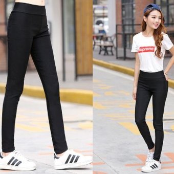 Dolly กางเกงขายาวเอวสูง เก็บหน้าท้อง ผ้ายืดพร้อมกระเป๋าหลัง (สีดำ) รุ่นR8040 Dolly กางเกงขายาวเอวสูง เก็บหน้าท้อง ผ้ายืดพร้อมกระเป๋าหลัง (สีดำ) รุ่นR8040