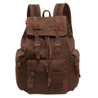 Leegoal Daypack สบายกระเป๋าเป้กระเป๋าผ้าใบสำหรับผู้หญิงผู้ชาย (กาแฟ) Leegoal Daypack สบายกระเป๋าเป้กระเป๋าผ้าใบสำหรับผู้หญิงผู้ชาย (กาแฟ)