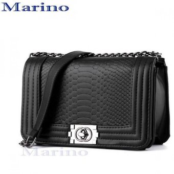 Marino กระเป๋า กระเป๋าสะพาย กระเป๋าสะพายผู้หญิง No.1140 - Black Marino กระเป๋า กระเป๋าสะพาย กระเป๋าสะพายผู้หญิง No.1140 - Black