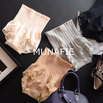 MUNAFIE กางเกงในเก็บพุง กางเกงในกระชับสัดส่วน สุด HOT ของแท้ ผ้านิ่ม จากญี่ปุ่น (สีดำ) MUNAFIE กางเกงในเก็บพุง กางเกงในกระชับสัดส่วน สุด HOT ของแท้ ผ้านิ่ม จากญี่ปุ่น (สีดำ)