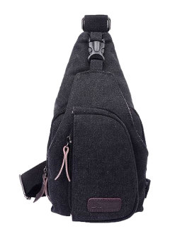 Leegoal กระเป๋าแบรนด์เนมกระเป๋าผ้าใบที่สะพายกระเป๋ากีฬา Crossbody แพ็คหน้าอก สีดำ Leegoal กระเป๋าแบรนด์เนมกระเป๋าผ้าใบที่สะพายกระเป๋ากีฬา Crossbody แพ็คหน้าอก สีดำ