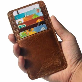 Matteo กระเป๋าเงินหนังแท้ กระเป๋าสตางค์แบบบาง กระเป๋าใส่บัตรเครดิต Elephant - Brown Matteo กระเป๋าเงินหนังแท้ กระเป๋าสตางค์แบบบาง กระเป๋าใส่บัตรเครดิต Elephant - Brown