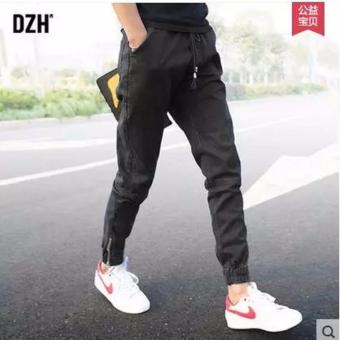 Save กางเกงขายาว ขาจ่ำมีซิบ เอวยางยืด (สีดำ) รุ่น 117 Save กางเกงขายาว ขาจ่ำมีซิบ เอวยางยืด (สีดำ) รุ่น 117