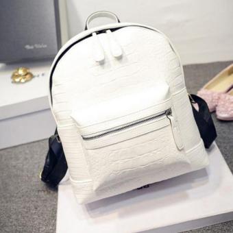 Premium Bag กระเป๋าเป้สะพายหลัง กระเป๋าเป้เกาหลี รุ่น PB014(สีขาว) Premium Bag กระเป๋าเป้สะพายหลัง กระเป๋าเป้เกาหลี รุ่น PB014(สีขาว)