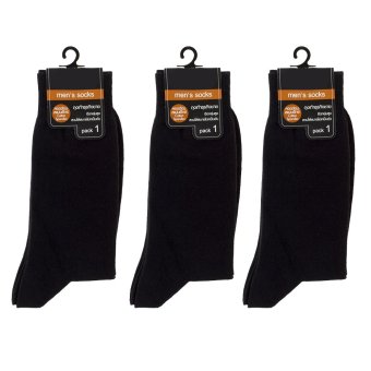 F&F ถุงเท้าธุรกิจชาย สีดำ - แพ็ค 3 คู่ F&F ถุงเท้าธุรกิจชาย สีดำ - แพ็ค 3 คู่