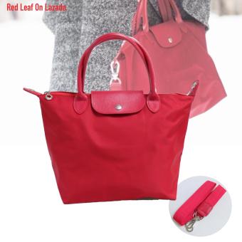 Red Leaf กระเป๋าสะพายไหล่ พร้อมสาย Cross body ผ้าไนล่อน - Red Red Leaf กระเป๋าสะพายไหล่ พร้อมสาย Cross body ผ้าไนล่อน - Red