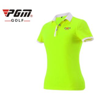 EXCEED GOLF LADY SHIRT GREEN COLOUR เสื้อกอล์ฟสุภาพสตรีแขนสั้น PGM สีเขียวสะท้อนแสง (YF038) EXCEED GOLF LADY SHIRT GREEN COLOUR เสื้อกอล์ฟสุภาพสตรีแขนสั้น PGM สีเขียวสะท้อนแสง (YF038)
