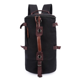 Keystone กระเป๋าเป้ Canvas แนว Retro Casual & Sport สีดำ Keystone กระเป๋าเป้ Canvas แนว Retro Casual & Sport สีดำ