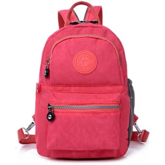 RICHCOCO กระเป๋าเป้สะพายหลัง Nylon leisure Backpack (Peach) RICHCOCO กระเป๋าเป้สะพายหลัง Nylon leisure Backpack (Peach)