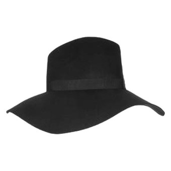 goodtimeshops หมวกปานามา fedora wool - black goodtimeshops หมวกปานามา fedora wool - black