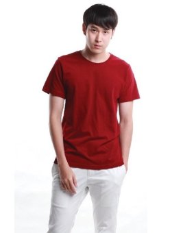 SimpleArea Premium cotton T-shirts เสื้อยืดคอกลม - Dark Red SimpleArea Premium cotton T-shirts เสื้อยืดคอกลม - Dark Red