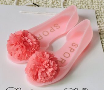 D64 ดอกไม้สีหวานหวานของหญิงสาวหัวปลารองเท้าดอกกุหลาบแบนเยลลี่รองเท้าแตะมั้ง D64 ดอกไม้สีหวานหวานของหญิงสาวหัวปลารองเท้าดอกกุหลาบแบนเยลลี่รองเท้าแตะมั้ง