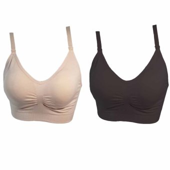 Anda Zcret 2in1 Nursing Soft Bra ชุดชั้นในคุณแม่ให้นมบุตร (รุ่นใหม่) เซ็ท 2 ชิ้น ( สีเนื้อ/ดำ) Anda Zcret 2in1 Nursing Soft Bra ชุดชั้นในคุณแม่ให้นมบุตร (รุ่นใหม่) เซ็ท 2 ชิ้น ( สีเนื้อ/ดำ)