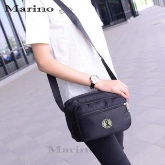 Marino กระเป๋า กระเป๋าสะพาย กระเป๋าสะพายผู้หญิงสีดำ ไว้อาลัย No.0194 - All Black