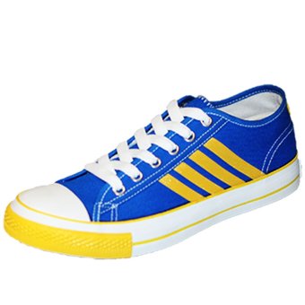 Gold city รองเท้าผ้าใบแฟชั่น โกลด์ซิตี้ Super Zapp The Star 1268 สีน้ำเงิน/เหลือ Gold city รองเท้าผ้าใบแฟชั่น โกลด์ซิตี้ Super Zapp The Star 1268 สีน้ำเงิน/เหลือ