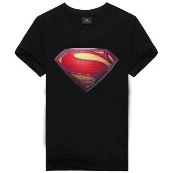 คุณภาพดี 100% คอตต้อน superman การ์ตูน men fashion เสื้อยืด (สีดำ) คุณภาพดี 100% คอตต้อน superman การ์ตูน men fashion เสื้อยืด (สีดำ)