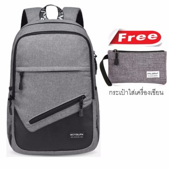 Peimm Modello MCYS Story Backpack กระเป๋าเป้สะพายหลัง กระเป๋าใส่ Notebook กันน้ำ สไตส์เกาหลี (สีเทา) Peimm Modello MCYS Story Backpack กระเป๋าเป้สะพายหลัง กระเป๋าใส่ Notebook กันน้ำ สไตส์เกาหลี (สีเทา)