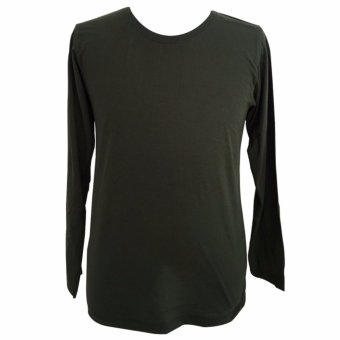 Chahom เสื้อยืดคอกลม แขนยาว สีเขียวขี้ม้า Chahom เสื้อยืดคอกลม แขนยาว สีเขียวขี้ม้า