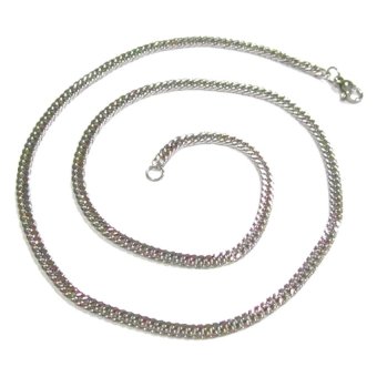 TANITTgems สร้อยคอสแตนเลสแท้เส้นแบนสำหรับผู้ชาย TANITTgems สร้อยคอสแตนเลสแท้เส้นแบนสำหรับผู้ชาย