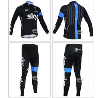 Cbike ชุดปั่นจักรยาน SKY แขนยาวขายาว ชุดโปรทีมจักรยาน ชุดขี่จักรยาน เนื้อผ้า polyester เป้าเจล Cbike ชุดปั่นจักรยาน SKY แขนยาวขายาว ชุดโปรทีมจักรยาน ชุดขี่จักรยาน เนื้อผ้า polyester เป้าเจล