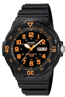 Casio Standard นาฬิกาข้อมือผู้ชาย สายเรซิ่น รุ่น MRW-200H-4BVDF - สีดำ Casio Standard นาฬิกาข้อมือผู้ชาย สายเรซิ่น รุ่น MRW-200H-4BVDF - สีดำ