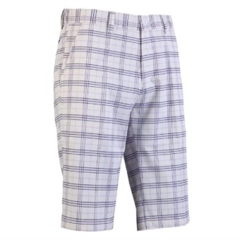 EXCEED กางเกงกอล์ฟขาสั้น KUZ010 #1 PGM Men's Golf Short Gentleman Plaid Quick Dry Sport Trousers Summer Breathable Short XXS-3XL (White and Purple) EXCEED กางเกงกอล์ฟขาสั้น KUZ010 #1 PGM Men's Golf Short Gentleman Plaid Quick Dry Sport Trousers Summer Breathable Short XXS-3XL (White and Purple)