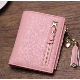 Korean style กระเป๋าสตางค์ผู้หญิงใบสั้น รุ่น AC-001PK(สีชมพู) Korean style กระเป๋าสตางค์ผู้หญิงใบสั้น รุ่น AC-001PK(สีชมพู)