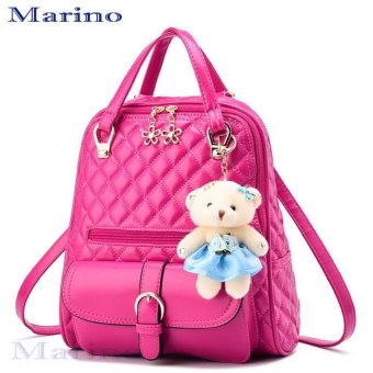 Marino กระเป๋า กระเป๋าสะพาย กระเป๋าเป้สะพายหลัง No.1110 - Pink Marino กระเป๋า กระเป๋าสะพาย กระเป๋าเป้สะพายหลัง No.1110 - Pink