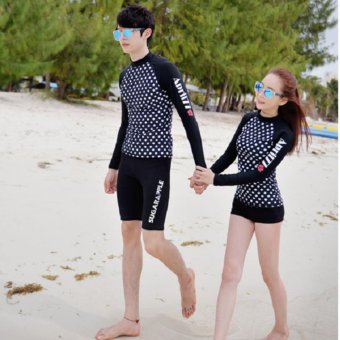 Dolly ชุดว่ายน้ำชาย ชุดดำน้ำ เสื้อแขนยาวกางเกง3ส่วน (สีดำ) รุ่น 16008 Dolly ชุดว่ายน้ำชาย ชุดดำน้ำ เสื้อแขนยาวกางเกง3ส่วน (สีดำ) รุ่น 16008