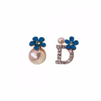 MAGICOM Floral with Pearl Diamond (ต่างหู) - สีน้ำเงิน MAGICOM Floral with Pearl Diamond (ต่างหู) - สีน้ำเงิน