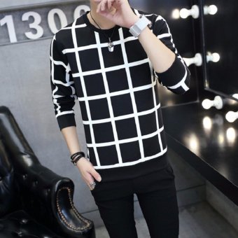 Save เสื้อแขนยาว ลายตารางคาดขาว ผู้ชาย (สีดำ) รุ่น 027 Save เสื้อแขนยาว ลายตารางคาดขาว ผู้ชาย (สีดำ) รุ่น 027