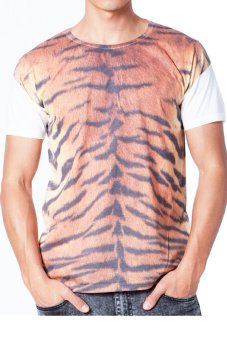 5th Avenue เสื้อยืดคอกลม Tiger Skin Full Print (White) 5th Avenue เสื้อยืดคอกลม Tiger Skin Full Print (White)