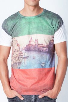 5th Avenue เสื้อยืดคอกลม Italy Full Print (White) 5th Avenue เสื้อยืดคอกลม Italy Full Print (White)