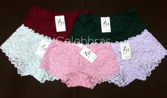 Celebbras กางเกงในลูกไม้ No.A018 (แพค 5 ตัว) Celebbras กางเกงในลูกไม้ No.A018 (แพค 5 ตัว)