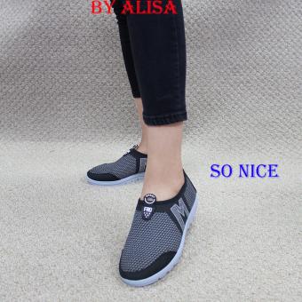 Alisa Shoes รองเท้าผ้าใบแฟชั่น รุ่น 99Q009 Black Alisa Shoes รองเท้าผ้าใบแฟชั่น รุ่น 99Q009 Black