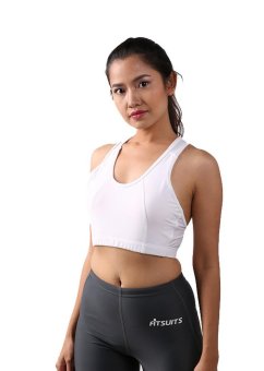 FITSUITS สปอร์ตบรา โยคะบรา SPORTS & YOGA BRA ชุดกีฬา โยคะ ออกกำลังกาย วิ่ง ฟิตเนส รุ่น LADY ACTIVE FS-Y203 สีขาว WHITE FITSUITS สปอร์ตบรา โยคะบรา SPORTS & YOGA BRA ชุดกีฬา โยคะ ออกกำลังกาย วิ่ง ฟิตเนส รุ่น LADY ACTIVE FS-Y203 สีขาว WHITE