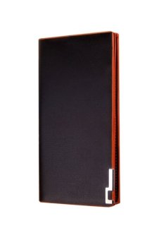 Matteo กระเป๋าใส่เช็คและเงินสำหรับผู้ชาย รุ่น Long Wallet - สีดำ/ส้ม Matteo กระเป๋าใส่เช็คและเงินสำหรับผู้ชาย รุ่น Long Wallet - สีดำ/ส้ม