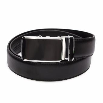 Marino Belt เข็มขัดผู้ชาย เข็มขัดหนังแท้สีดำ หัว Auto รุ่น AT402 - Black Marino Belt เข็มขัดผู้ชาย เข็มขัดหนังแท้สีดำ หัว Auto รุ่น AT402 - Black