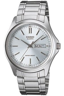 Casio Standard นาฬิกาข้อมือผู้ชาย สีเงิน/หน้าขาว สายสแตนเลส รุ่น MTP-1239D-7ADF Casio Standard นาฬิกาข้อมือผู้ชาย สีเงิน/หน้าขาว สายสแตนเลส รุ่น MTP-1239D-7ADF