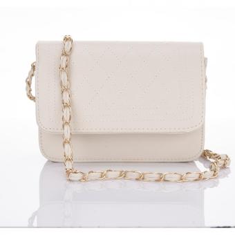 Premium Bag กระเป๋าแฟชั่น กระเป๋าสะพายข้าง รุ่น PB-002 (สีครีม) Premium Bag กระเป๋าแฟชั่น กระเป๋าสะพายข้าง รุ่น PB-002 (สีครีม)