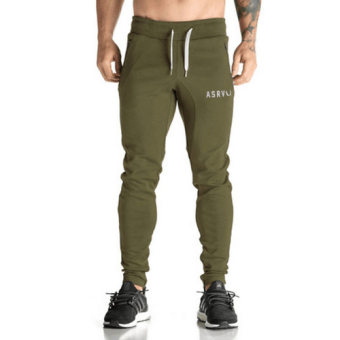 ASRV Men's Casual กางเกงฟิตเนส (สีเขียวขี้ม้า) ASRV Men's Casual กางเกงฟิตเนส (สีเขียวขี้ม้า)