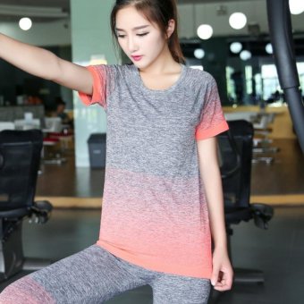Dolly เสื้อโยคะ เสื้อฟิตเนส เสื้อแขนสั้น (สีส้ม) รุ่น S2006 Dolly เสื้อโยคะ เสื้อฟิตเนส เสื้อแขนสั้น (สีส้ม) รุ่น S2006