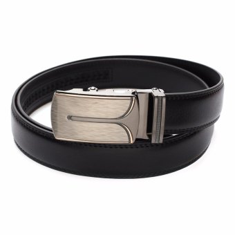 Marino Belt เข็มขัดผู้ชาย เข็มขัดหนังแท้สีดำ หัว Auto รุ่น AT403 - Black Marino Belt เข็มขัดผู้ชาย เข็มขัดหนังแท้สีดำ หัว Auto รุ่น AT403 - Black