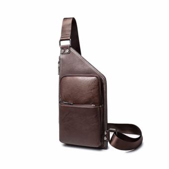 stmartshop กระเป๋าคาดอกหนังใหม่ Travel Shoulder Bag รุ่ง stm6201 (สีน้ำตาล) stmartshop กระเป๋าคาดอกหนังใหม่ Travel Shoulder Bag รุ่ง stm6201 (สีน้ำตาล)