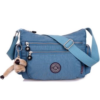 RICHCOCO กระเป๋าสะพาย เนื้อผ้าไนลอนกันน้ำ Waterproof Nylon Crossbody Handbag (Blue Gray) RICHCOCO กระเป๋าสะพาย เนื้อผ้าไนลอนกันน้ำ Waterproof Nylon Crossbody Handbag (Blue Gray)
